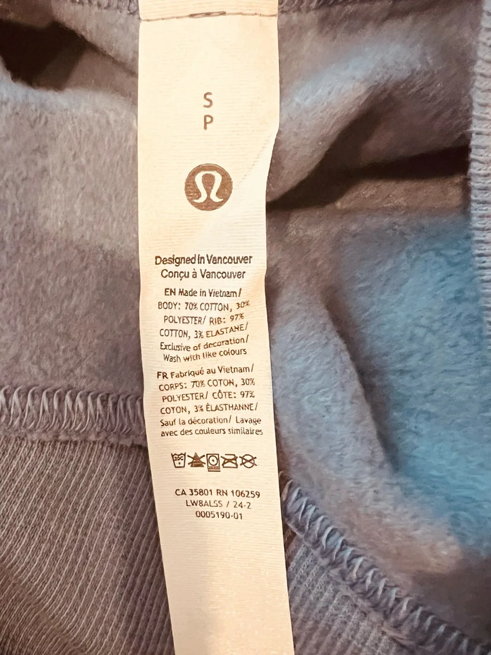 Lululemon Scuba High Rise Mini Skirt Oasis Blue Cotton Blend Fleece Size Small - Picture 5 of 8
